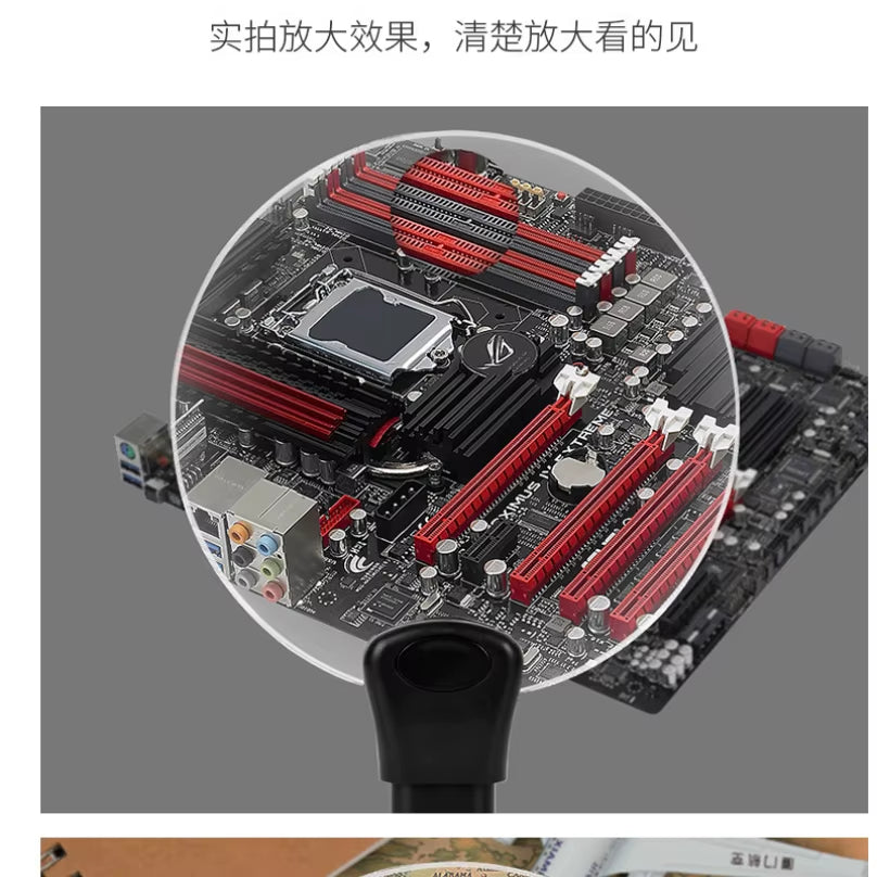 3X 10X Magnifying Glass Pro - Hands-Free, Adjustable, Stand-Neckwear Magnifier for Seniors, Low Vision, Reading, Sewing