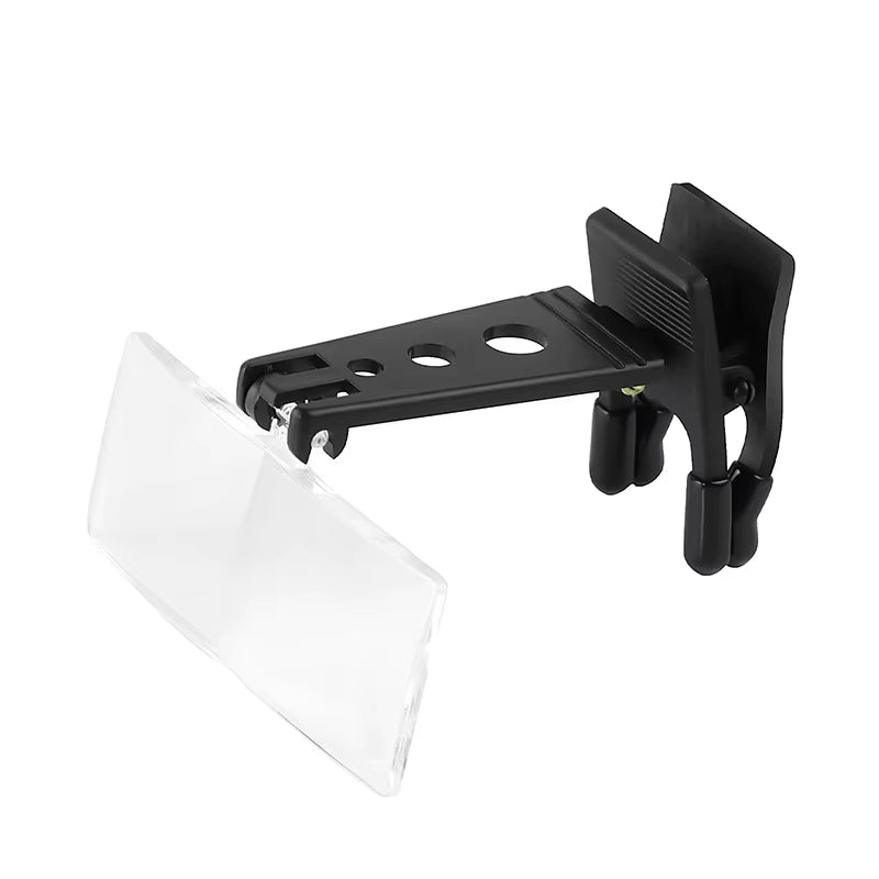 Glasses Style Magnifying Glass with Clip for Reading ,Wooden Horse-Type Surgical Magnifying Glass, Three Sets of Lenses