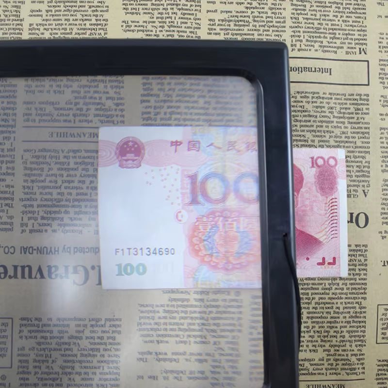 Desk Magnifier for Reading 3X Screen Magnifing Large A4 Page Optical Foldable Lens Magnifying Glass for Sewing Knitting