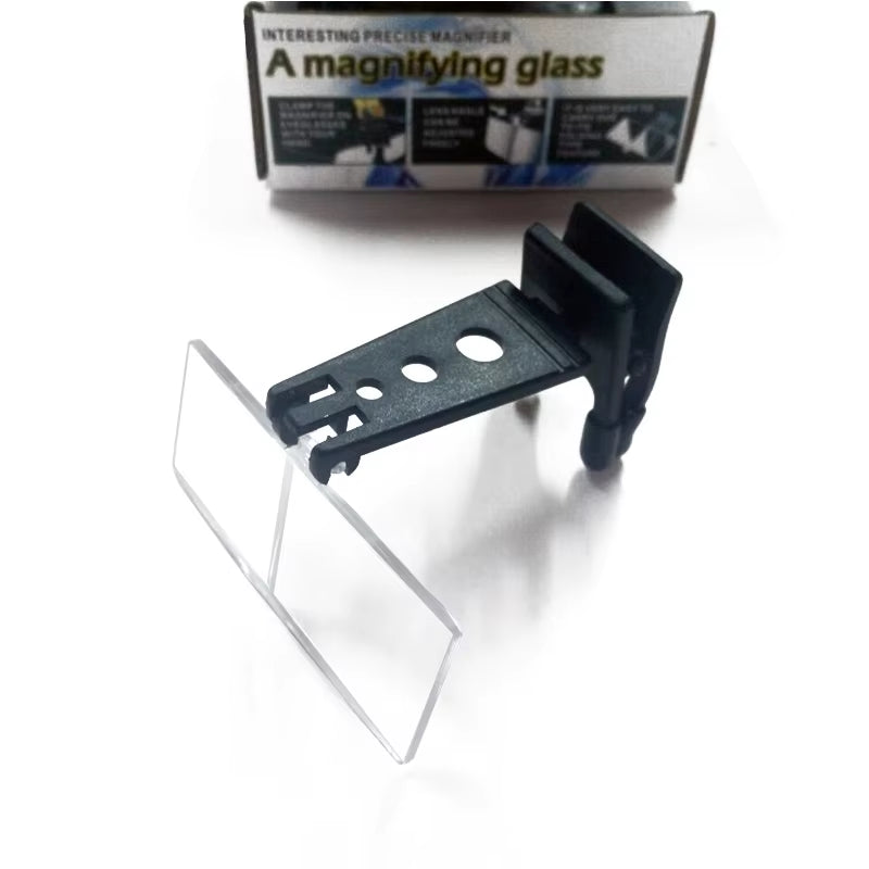 Glasses Style Magnifying Glass with Clip for Reading ,Wooden Horse-Type Surgical Magnifying Glass, Three Sets of Lenses