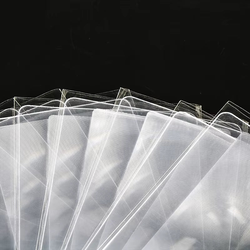 Magnifiers Credit Card Shape 3X Transparent Magnifier Magnification Magnifying Fresnel LENS Made of Plastics 10Pcs
