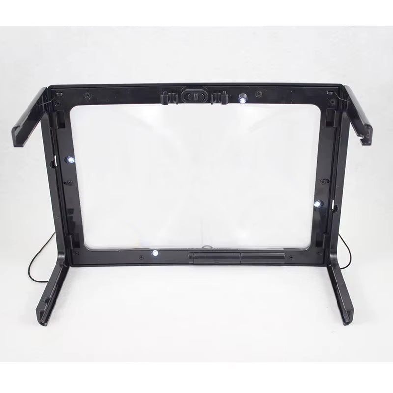 Desk Magnifier for Reading 3X Screen Magnifing Large A4 Page Optical Foldable Lens Magnifying Glass for Sewing Knitting