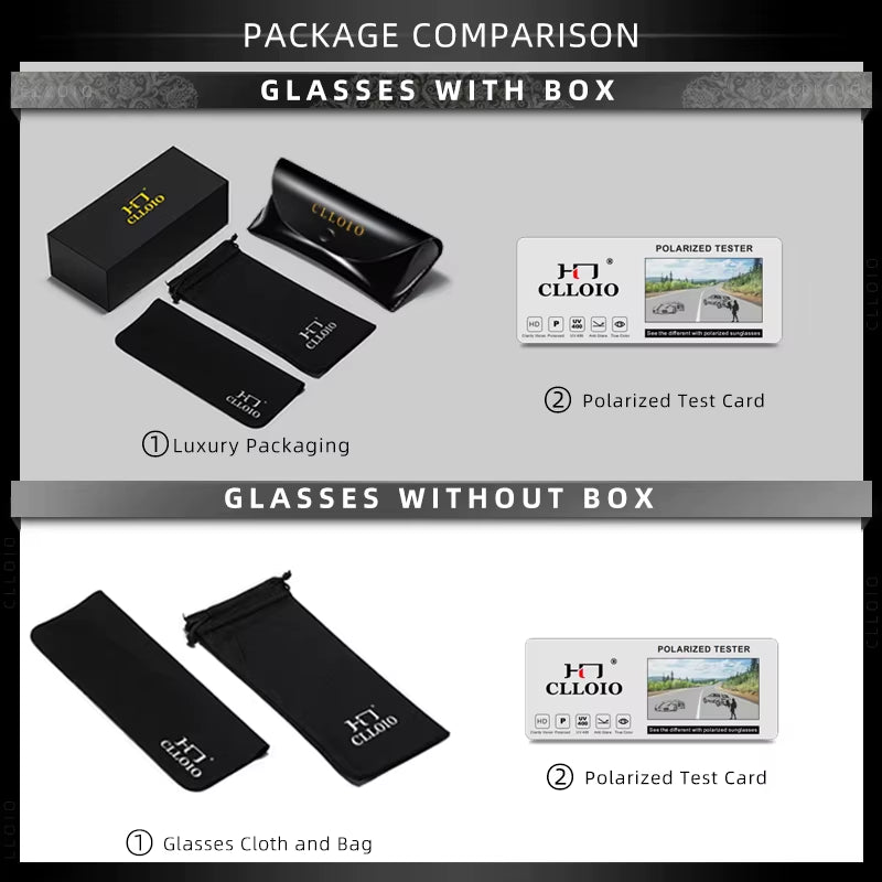 Anti-Glare Day Night Vision Glasses Men Women Polarized Driving Sun Glasses Square Aluminum Photochromic Sunglasses UV400