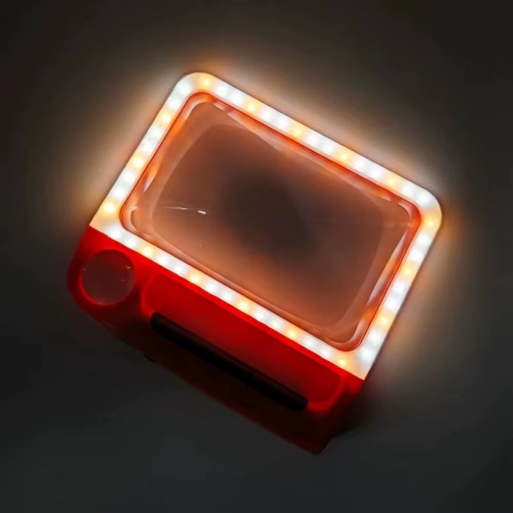 5X 10X Handheld Magnifying Glass with 48 LED Lights and 3 Adjustable Brightness Modes Suitable for Reading and Identification